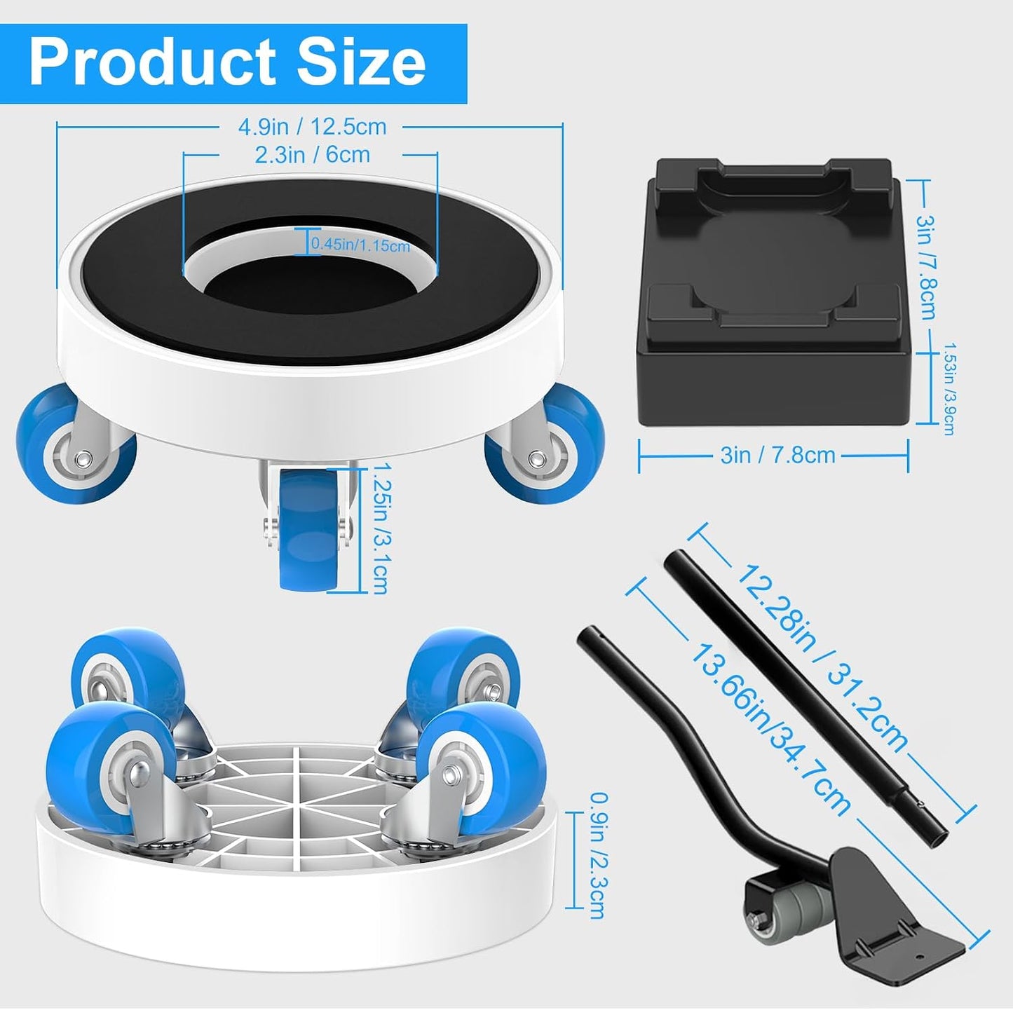 New Upgrade Furniture Sliders: Furniture Movers with Wheels & Groove | Furniture Dolly with 360° Rotatable Wheels - Appliance Roller for Moving Heavy Sofa Bed - Load Capacity Up to 750lb
