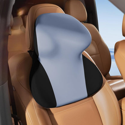 BEBAS Car Headrest Pillow, Ergonomic Neck Pillow with Memory Foam, Black
