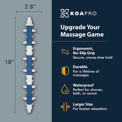 KOAPRO Trigger Point Fascia Stick Tools - Graston Gua Sha Scraping Massage - Deep Tissue Pressure Point Back Shoulder Neck Massager Full Body Physical Therapy Tools