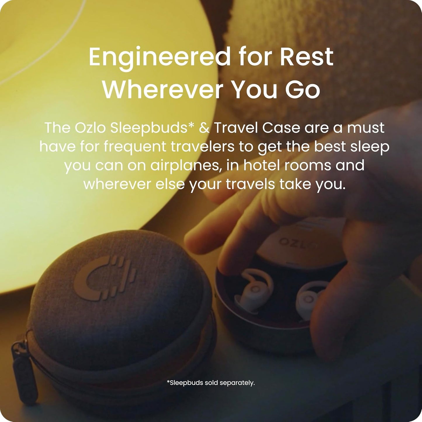 Ozlo Sleepbuds® | Comfortable Side Sleeper Headphones | Up to 10 Hours of Bluetooth LE Streaming | Science-Backed Sleep Sounds | Snore Blocking Earbuds