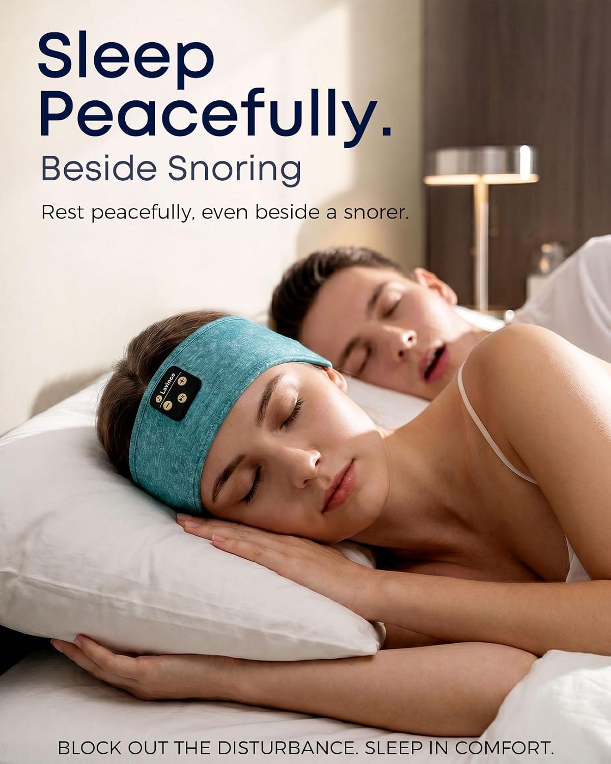 Sleep Headphones Headband, Bluetooth 5.4 Sleeping Headphones for Side Sleepers, Wireless Headband Headphones with Ultra-Thin Stereo Speakers for Sports, Workout, Travel, Meditation