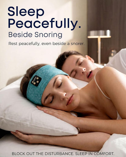 Sleep Headphones Headband, Bluetooth 5.4 Sleeping Headphones for Side Sleepers, Wireless Headband Headphones with Ultra-Thin Stereo Speakers for Sports, Workout, Travel, Meditation
