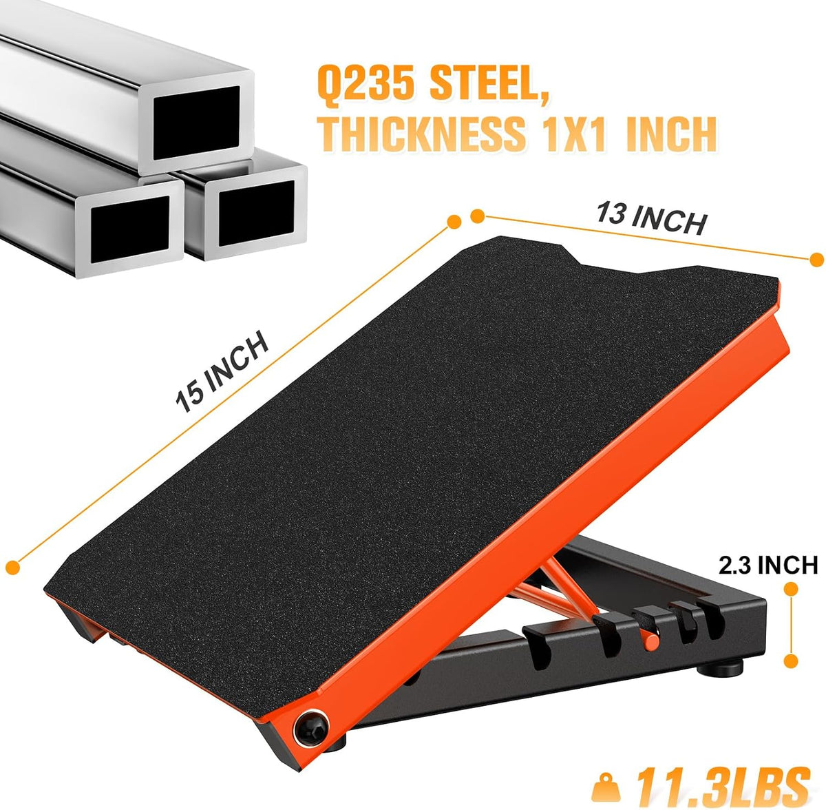 Metal Slant Board Calf Stretcher for Squat, Incline Balance Board
