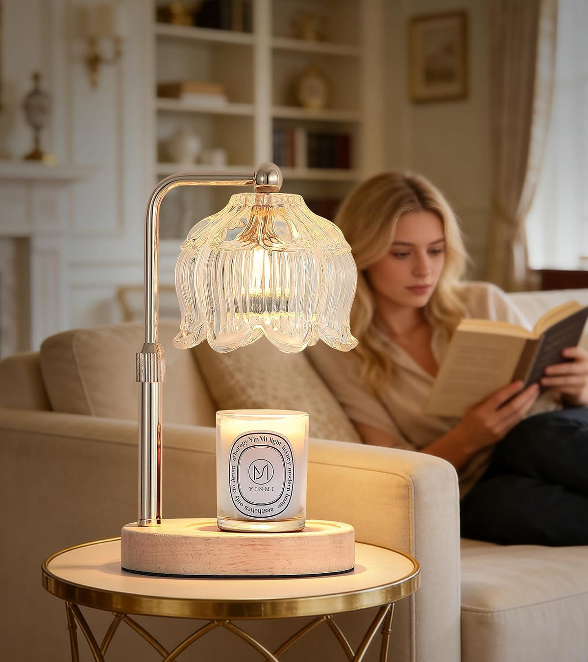 MEXISUE Candle Warmer Lamp with Timer, Bird Candle Warmer Lamp with Jar Candles,Wax Melt Warmer for Housewarming Gift, Birthday Mother's Day Valentines Gifts for Women,Mom,Sister,Bedroom Decor