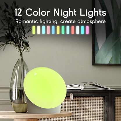 BrownNoise White Noise Machine with 30 Soothing Sound Sound Machine 12 Colors Night Light with 36 Volume Levels and Memory Function 4 Timers 10 Adjustable Brightness Sleep Machine for Baby Adults Kids