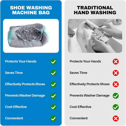 2Pcs Shoe Washing Machine Bag Laundry Shoe Bags for Washing Machine, Shoe Washing Bag Shoe Laundry Bag for Washer and Dryer Reusable Shoe Washing Bags (Grey)