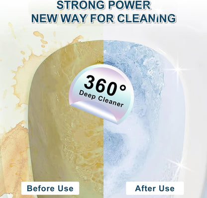 Pumice Stone Toilet Bowl Cleaner for Hard Water Ring & Stains | Removes hard water rings, calcium buildup & rust stains from toilet bowls without scratching porcelain.