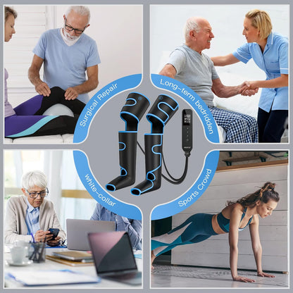 CINCOM Leg Massager with Heat and Compression FSA - HSA, Sliver | 3-in-1 Foot Calf & Thigh Massager for Circulation and Pain Relief Helpful for Lymphedema Edema Restless and Relaxation