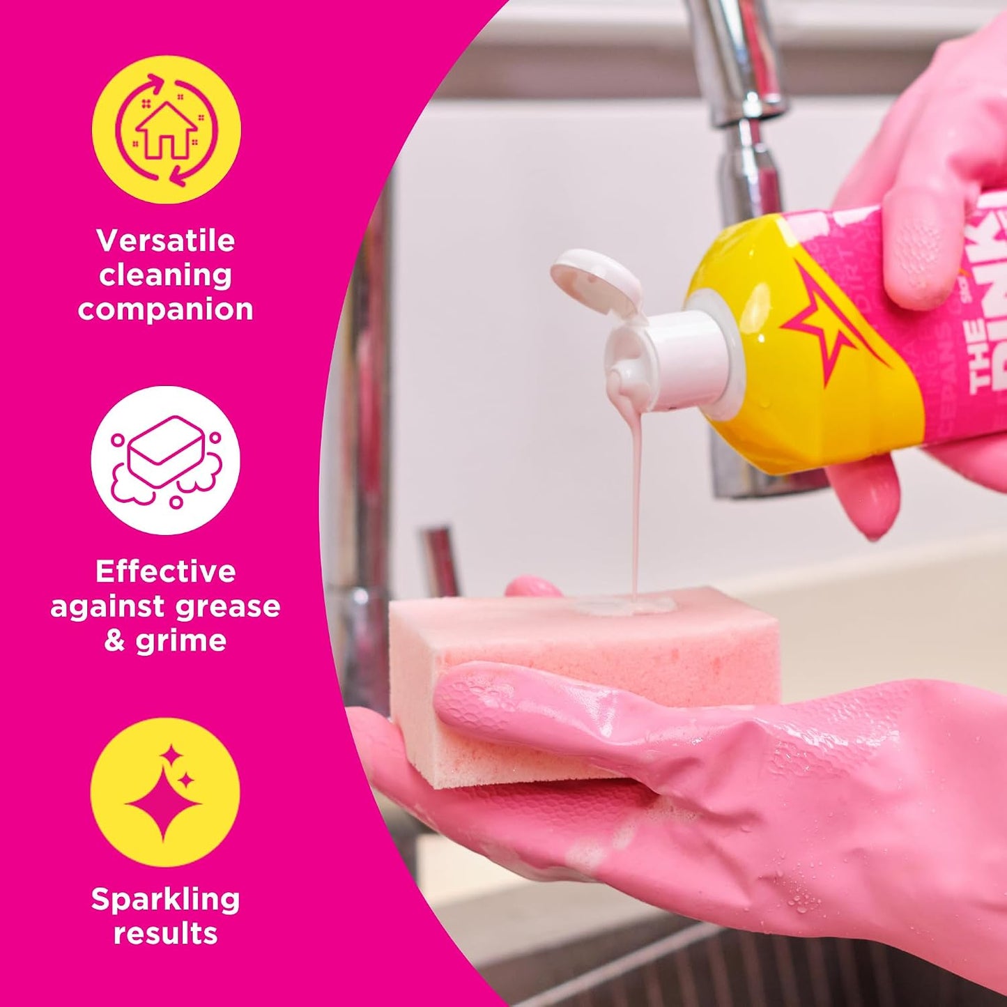 The Pink Stuff Miracle Cream Cleaner, 16.9 Fl Oz