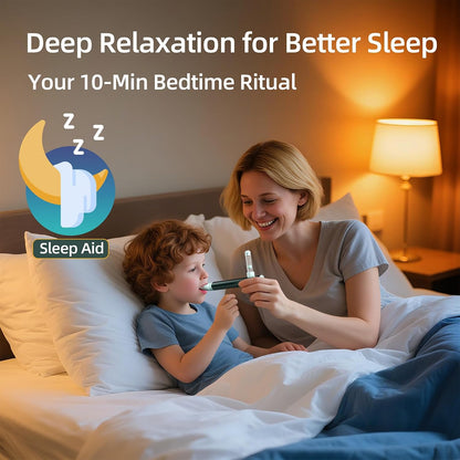 Natural Breathing Exerciser Trainer for Anxiety Relief, Mindfulness, and Sleep – Slow Exhale Calming Tool for Kids and Adults(Fresh Green)