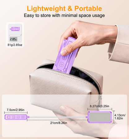 Gritin 2026 Gen 2 Book Light for Reading- 30 Eye Caring Full Spectrum LED | 5 Colors & 5 Brightness, Adjustable Wide/Narrow Beam, Upgrade 1500mAh Long-Lasting Rechargeable Clip on Light for Book Lovers