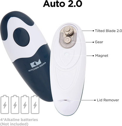 Kitchen Mama Auto 2.0 Electric Can Opener, Navy Blue