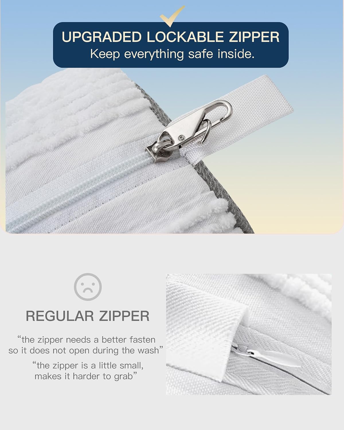 4 PCs Shoe Washing Machine Bag, Upgraded Lock-Zipper Design, 360° Deep Clean for Sneakers, Tennis Shoes and Slippers, Quiet Shoe Laundry Bag for Washer and Dryer (4 PACK)