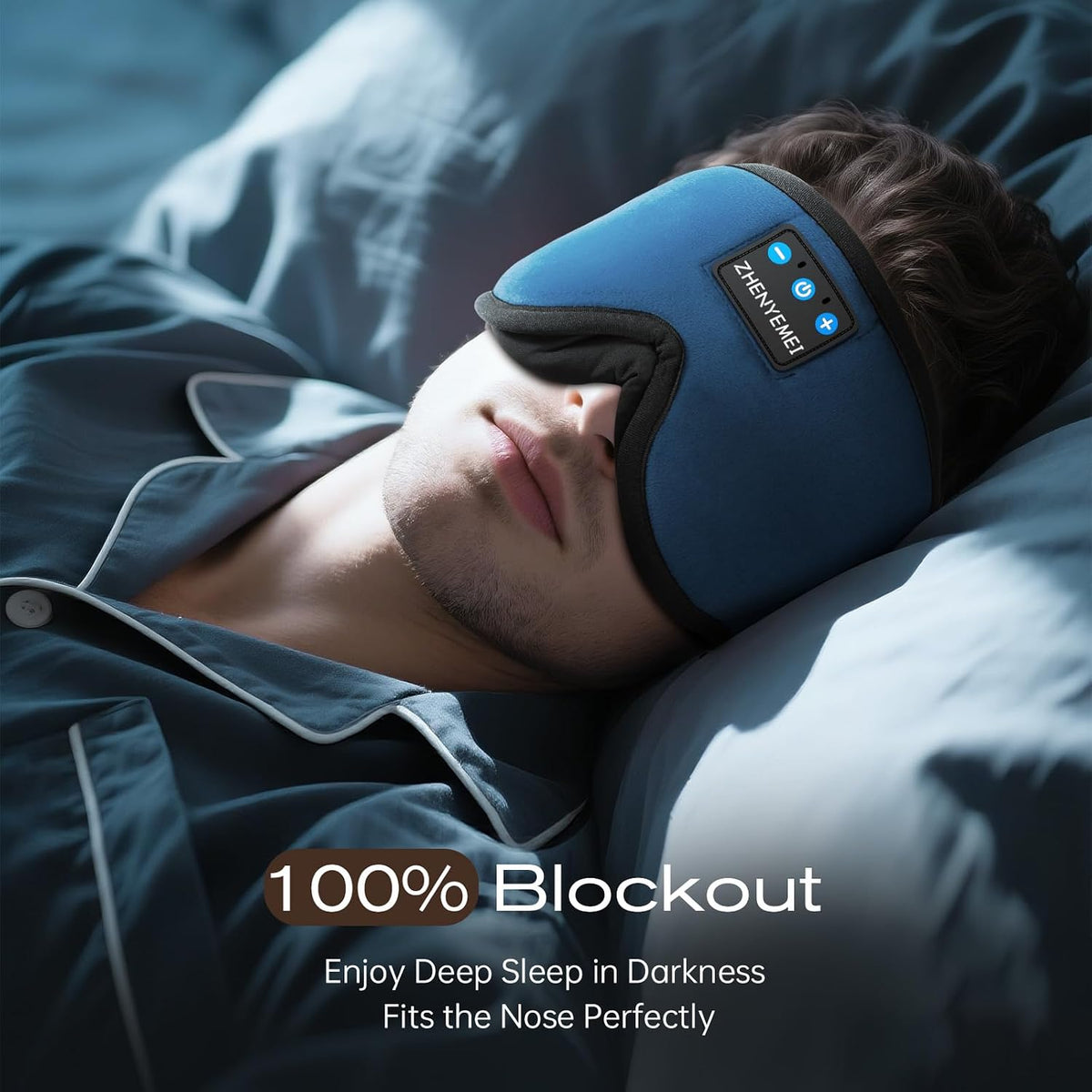 Sleep Mask with Bluetooth 5.4 Headphones, Removable 3D Eye Cups, Timing Sleeping Headphones for Side Sleepers, Wireless Music Eye Mask Speakers for Men, Women, Tech Gifts, Pink