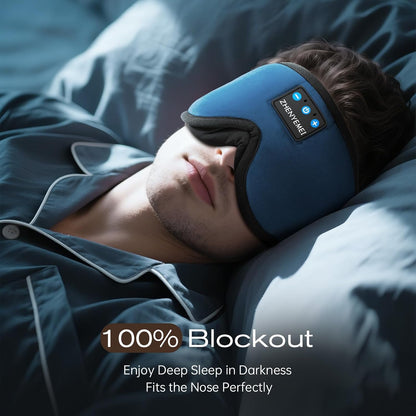 Sleep Mask with Bluetooth 5.4 Headphones, Removable 3D Eye Cups, Timing Sleeping Headphones for Side Sleepers, Wireless Music Eye Mask Speakers for Men, Women, Tech Gifts, Pink