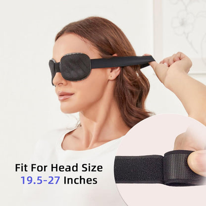Sleep Eye Mask for Sleeping, 100% Blackout Eye Mask for Women & Men, 3D Contoured Zero Pressure Design, Adjustable Soft Blindfold, Eyelash Friendly Sleep Mask for Travel, Nap & Night Sleep