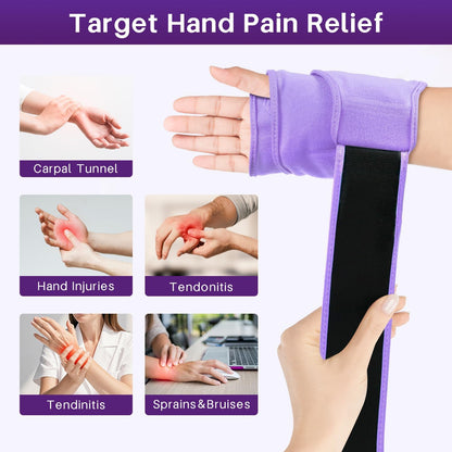 Wrist Ice Pack Wrap for Carpal Tunnel, Gel Ice Packs for Injuries Reusable | for Wrist Hand Foot Ankle Knee Leg Pain Relief, Hot Cold Compress Therapy Bandage Surgery Recovery Gifts Men Women