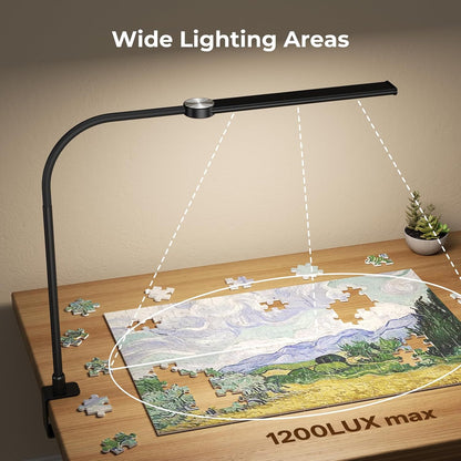 LED Neck Reading Light, Bendable Rechargeable Book Light 110-hr Lasting
