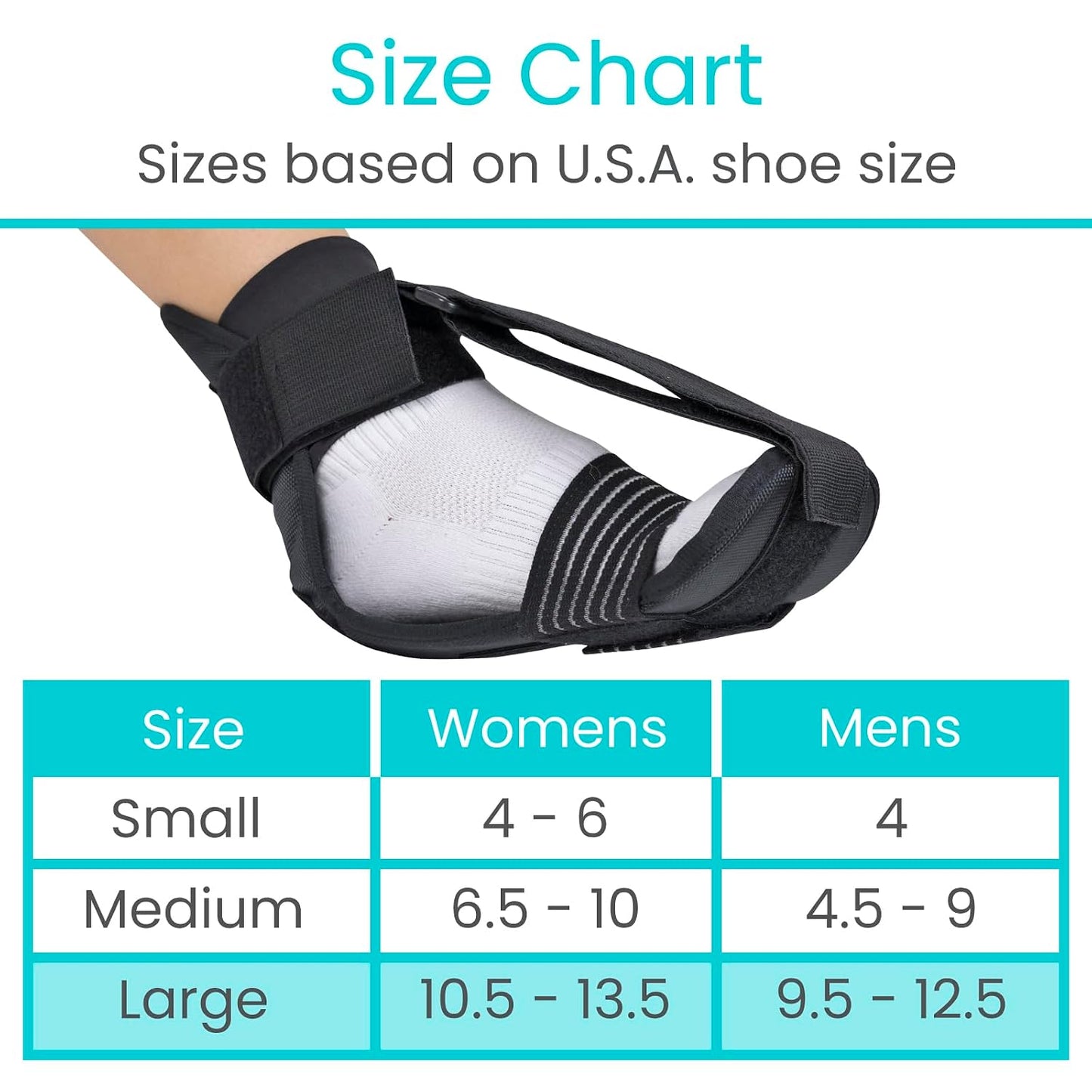 Vive Plantar Fasciitis Stretcher - Foot & Calf Stretcher for Men & Women | Achilles Tendonitis Brace Sling for Pain Relief - Dorsiflexion Therapy, Adjustable - Lightweight Arch & Heel Support