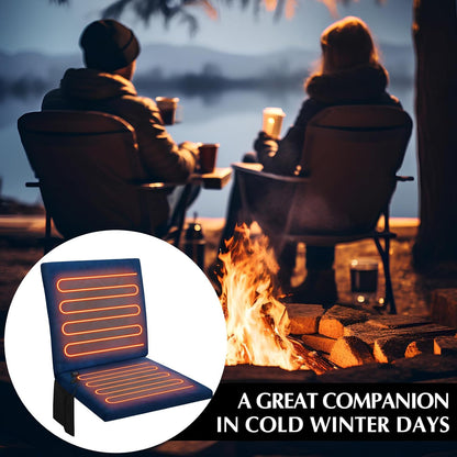 Thyle Portable Heated Seat Cushion for Bleachers Foldable Heating Cushion 3 Mode Adjustable Heated Stadium Chair Bleacher Seat for Bleachers Indoor, Power Bank Not Included