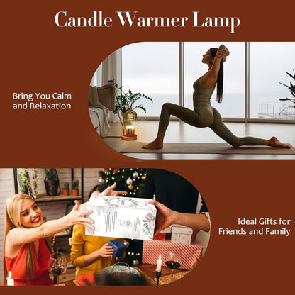 Flower Candle Warmer Lamp with Timer & Dimmer