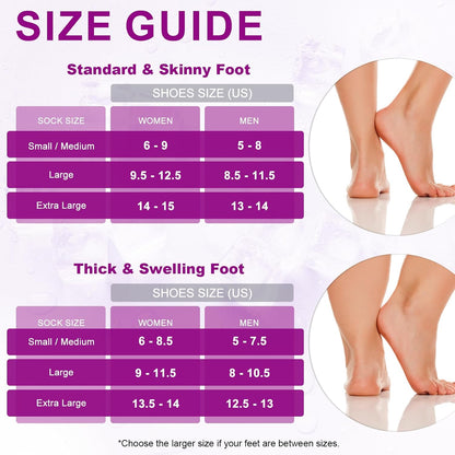 SuzziPad Cold Socks & Hands Ice Pack for Chemo Must Haves, Purple, S/M | Removable Gel Packs, Adjustable Straps, Dual-Layer Gloves & Foot Ice Pack Wraps For Chemo, Arthritis & Neuropathy Relief