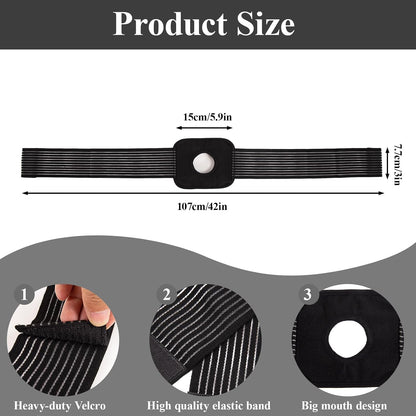 Ice Pack Wrap Strap,Extended Adjustable Ice Pack Support Wrap Band, Multipurpose Elastic Ice Bag Wrap Band Ice Belt for Wrists, Arms, Waists, Knees Cold Pack, 41"