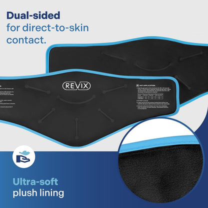 REVIX Neck Ice Pack Wrap – Reusable Hot Cold Gel Pack for Neck and Shoulder, Large Flexible Design with Soft Plush Lining, Cervical Gel Ice Wrap Ideal for Post-Workout Recovery, Fatigue & Relaxation