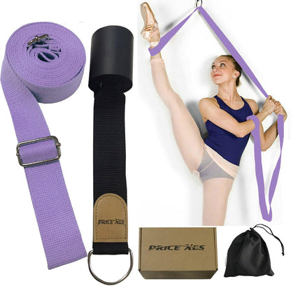 Leg Ballet Yoga Stretcher, Door Attachment Get More Flexible, Flexibility & Stretching Leg Straps - Great for Cheer Dance Gymnastics or Any Sport Trainer Premium Stretch Fitness Equipment