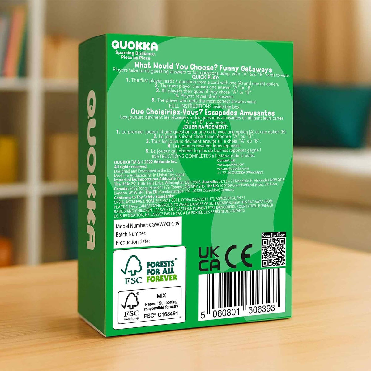 Travel Card Game for Teens, Kids, Adults - Party Games for Family Nights