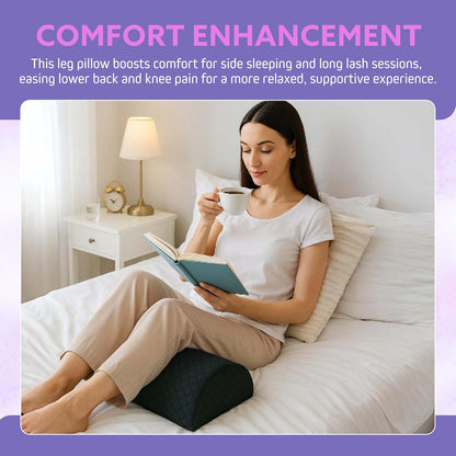 Knee Pillow for Back Sleeping, Bolster Pillow, Black 20 in | Versatile massage bolster provides comfortable under knee pillow support with a non-slip base for stability.