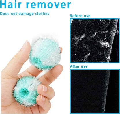8PCS Pet Hair Remover and Laundry Ball Set, Reusable Dog Hair Remover for Laundry, Lint Catcher Laundry Ball in Washing Machine, Pet Hair Catcher for Clothes, Bedding