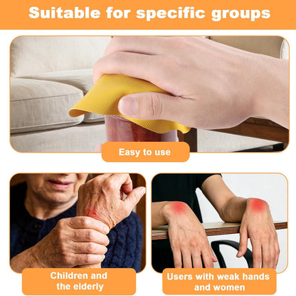 LUTER 4pcs Jar Opener Gripper Pad for Seniors with Weak Hands, Rubber | Multi-function Silicone Bottle Opener Lid Cap Rubber Gripper Pads Kitchen Coasters Gadgets, Light Blue, Green