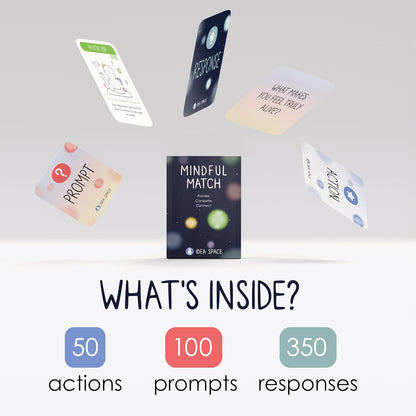 BEST Mindful Match | 500 Card Game for Adults, Teens, & Kids | Fun Family Party Game | Board Games for Adults | Mindfulness Conversation Cards | Couple Gifts | Ice Breaker for Date Night & Game Night