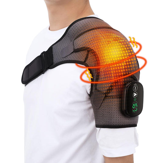 Cordless Shoulder Heating Pad with Massage, FSA Eligible Items Heating Pad