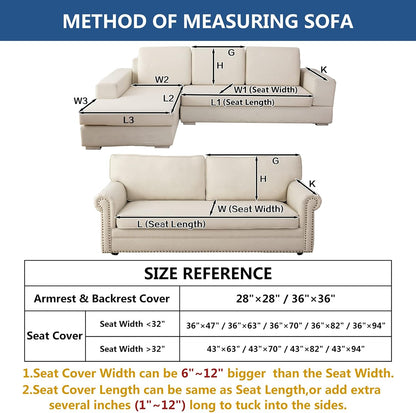 Eismodra Armrest Couch /Sofa /Backrest Covers,Anti-Slip Armchair Slipcovers for Dogs Cats Pet Loveseat Recliner Leather L Shaped,Dark Gray 28 x 28 Inches (Only 1 Piece)