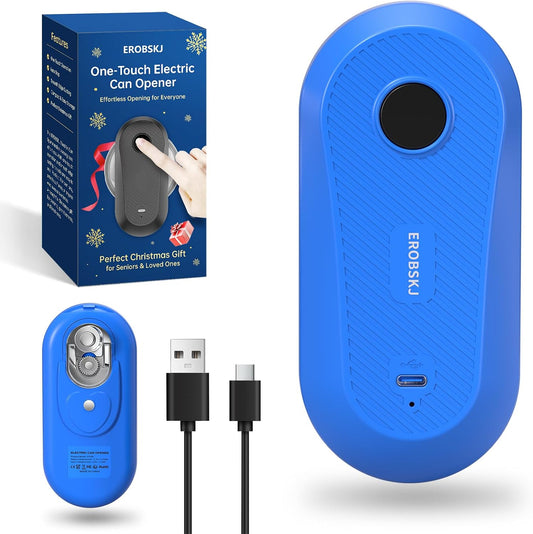 Auto Electric Can Opener, Rechargeable Can Openers for Seniors & Arthritis | One-Touch Rechargeable Battery Automatic Can Opener, Hands-Free, Smooth Edge, Compact, Cordless, Food-Safe Kitchen Gadgets