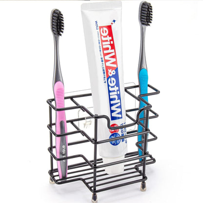 Toothbrush Holder for Bathrooms,Black | Stainless Steel 5 Slot