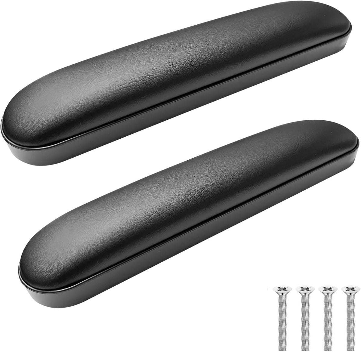 Wheelchair Armrest Pads, Premium Wheelchair Arm Pads, Wheelchair Armrest Replacement Accessories, Black (1 Pair) Compatible with All Brands(10-1/4")
