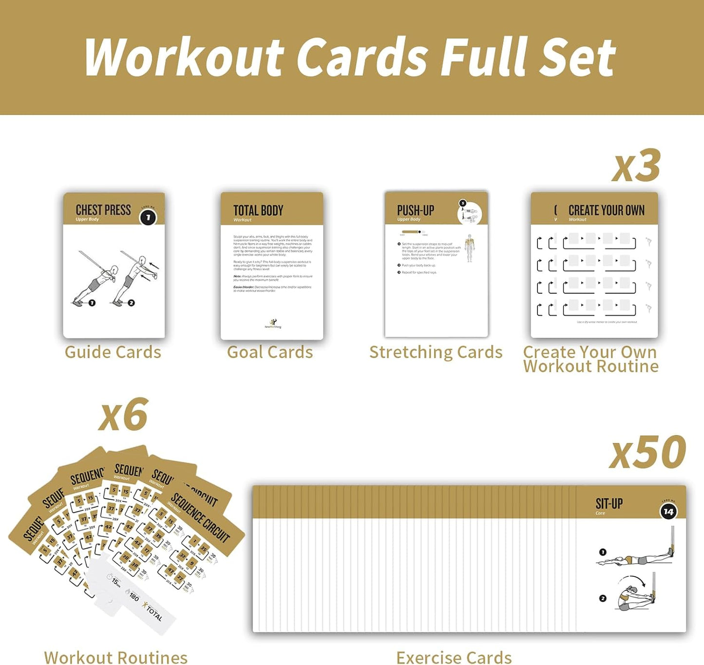 Half Balance Ball Workout Cards, 62 Exercises Cards Deck Large Size 5" x 3.5" Fitness Cards for Women & Men, Beginner Fitness Guide to Training Exercises at Home or Gym
