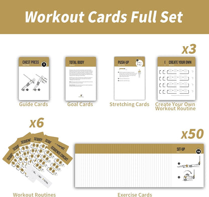 Half Balance Ball Workout Cards, 62 Exercises Cards Deck Large Size 5" x 3.5" Fitness Cards for Women & Men, Beginner Fitness Guide to Training Exercises at Home or Gym
