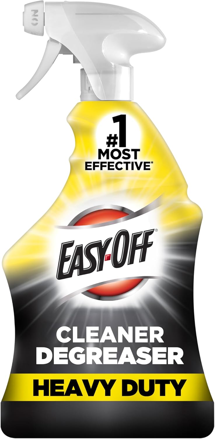 Easy-Off Heavy Duty Degreaser, Removes Grease & Grime, for Kitchen, Garage, Outdoor & More 32oz
