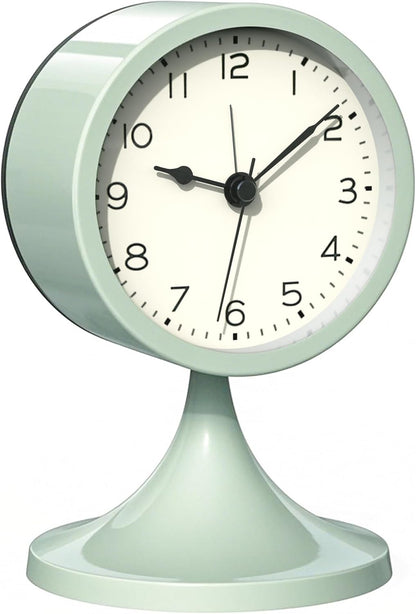 AYRELY® 3" Analog Alarm Clock, Retro Small Clock, Desk Clock for Bathroom