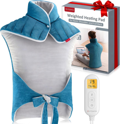 Comfytemp Heating Pad for Neck Shoulders Back, 2.6 Ib Weighted Heating Pad