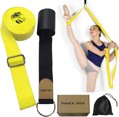 Leg Ballet Yoga Stretcher, Door Attachment Get More Flexible, Flexibility & Stretching Leg Straps - Great for Cheer Dance Gymnastics or Any Sport Trainer Premium Stretch Fitness Equipment