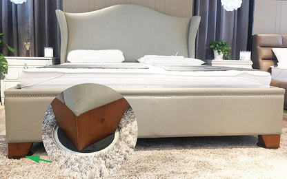 Ezprotekt Large Furniture Sliders for Carpet and Hardwood Floors, 8 Pack 9-1/2" x 5-3/4" Reusable Oval Heavy Duty Furniture Moving Pads, 4 Pcs Hard Floor Felt Sliders+4 Pcs Carpet Sliders (Beige)