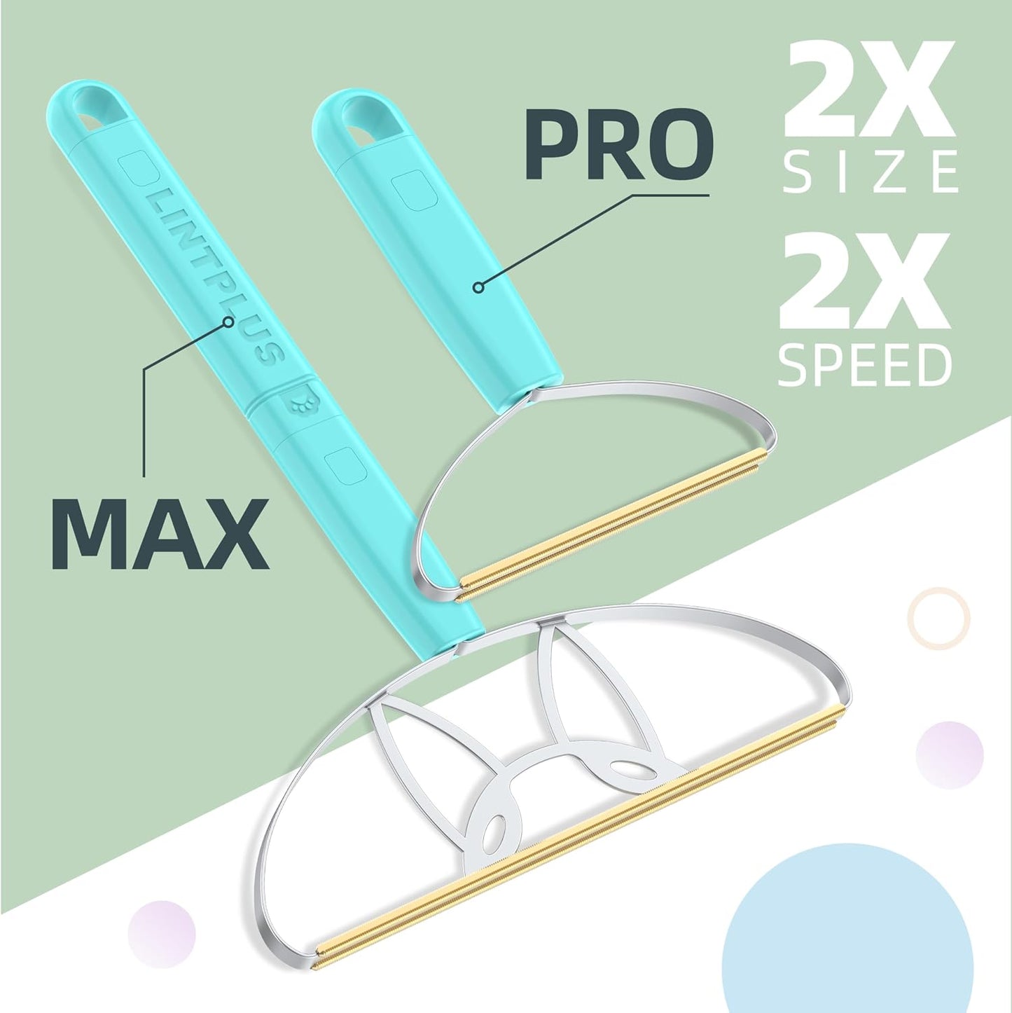 Deep Cleaner Pro Pet Hair Remover-Special Cat Hair Remover Multi Fabric Edge and Carpet Rake Scraper by LINTPLUS-Dog Hair Remover for Rugs,Couch & Pet Towers-Easy to Every Hair!
