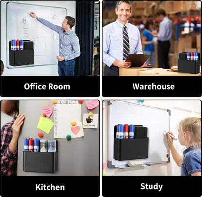 Camelmother 2Pcs Magnetic Dry Erase Marker Holder For Whiteboard Fridge | 2Slots Locker Accessories Teacher Classroom Must Haves Fridge magnets