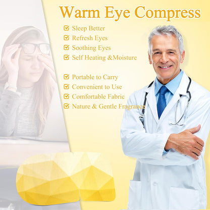 Steam Eye Mask Heated Eye Masks For Dry Eyes, Unscented