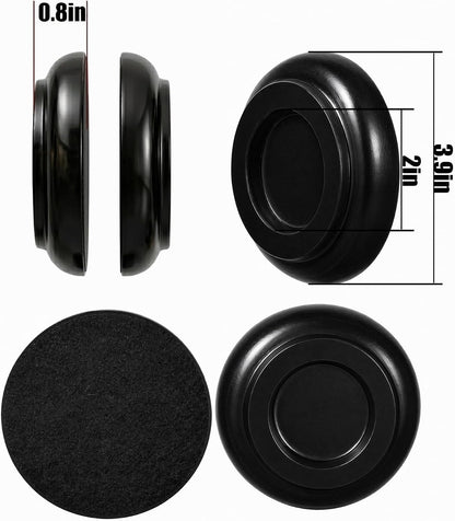 Caster Cups,Piano Caster Cups Furniture Coasters for Hardwood Floors Wood Floor Protectors for Furniture Piano Floor Protectors (Natural)